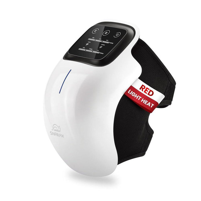 Snailax Knee Massager with Heat, Red Light & Vibration Knee Heating Pad, Heated Knee Wrap, Gift for Mom Dad Men Women