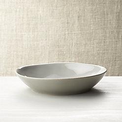 Hue Light Grey Low Bowl