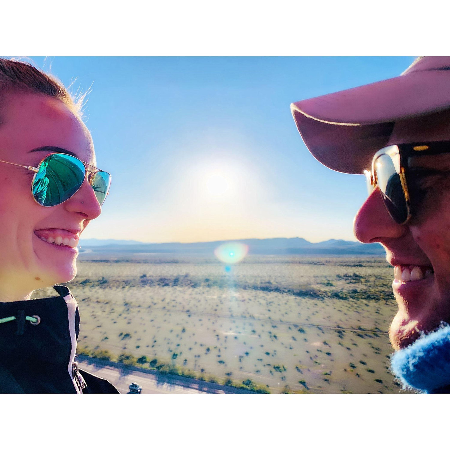 Our first hot air balloon ride <3