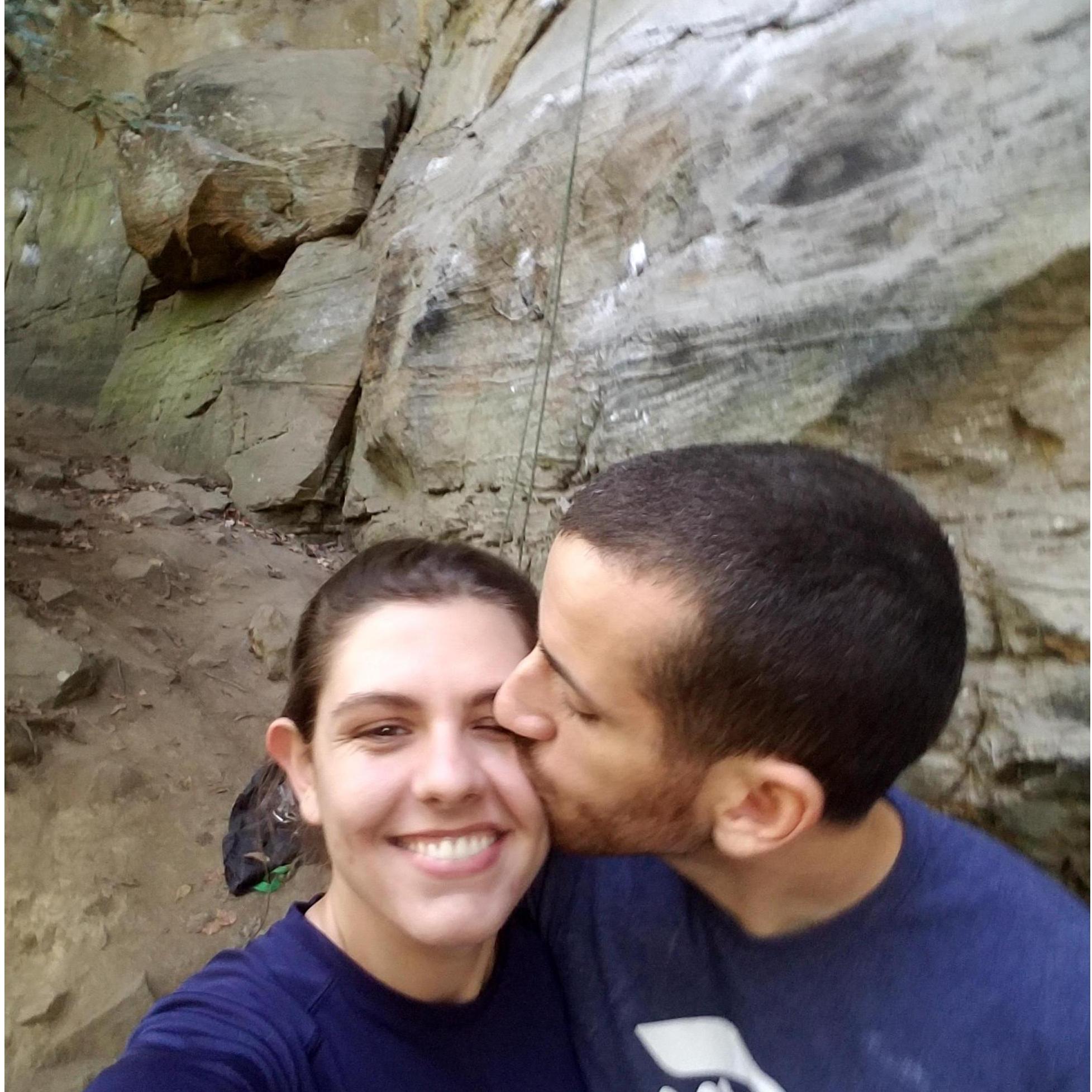 our first outdoor climbing trip to the Red River Gorge