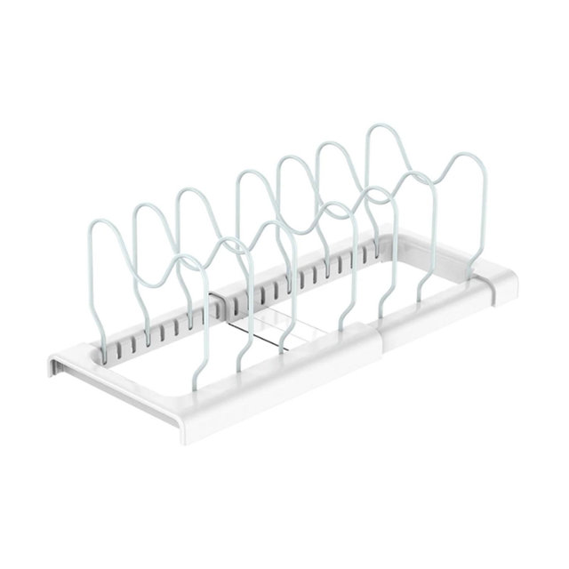 Better Houseware White-Coated-Steel Adjustable Cookware Rack