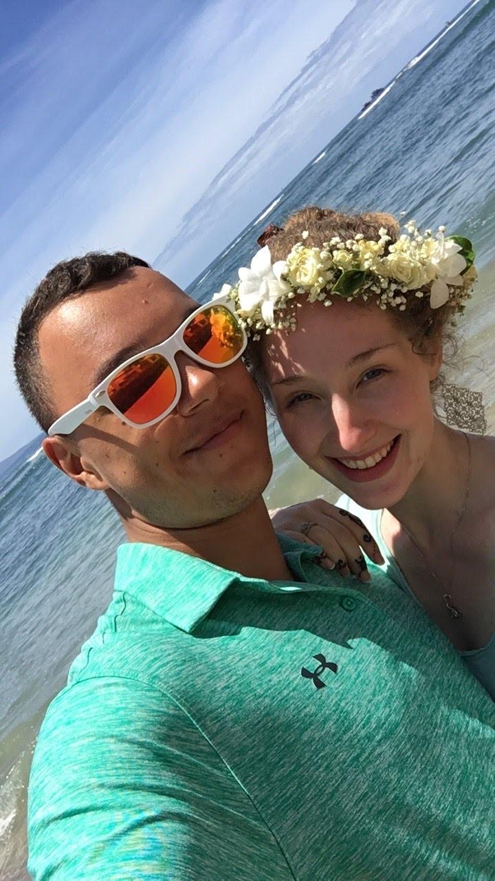 The honeymoon (I was five months pregnant!)