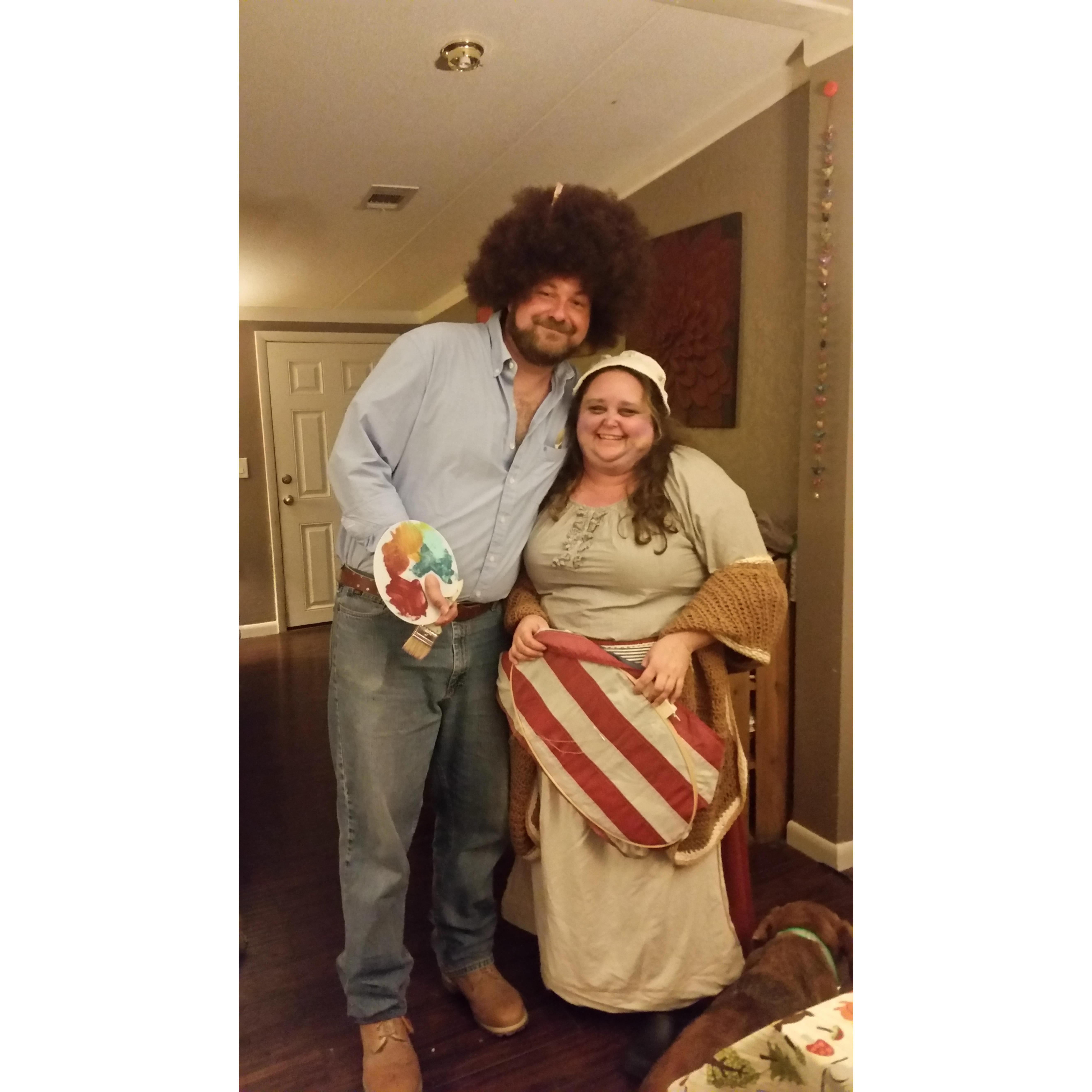 Bob Ross and Betsy Ross Halloween Fun