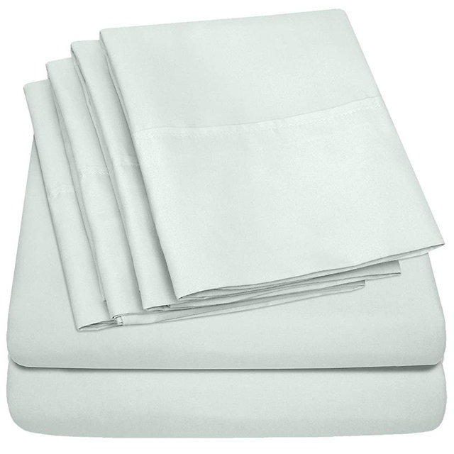 Queen Size Bed Sheets - 6 Piece 1500 Thread Count Fine Brushed Microfiber Deep Pocket Set - Extra Pillow Cases, Great Value