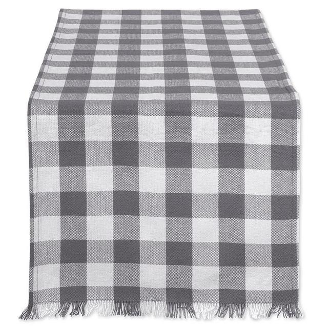 DII CAMZ37577 HEAVYWEIGHT FRINGED TR CHECK 14X72, 14 x 72, Checkers Gray