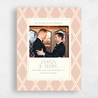 Orange Wedding Save the Date - Diamant Photo