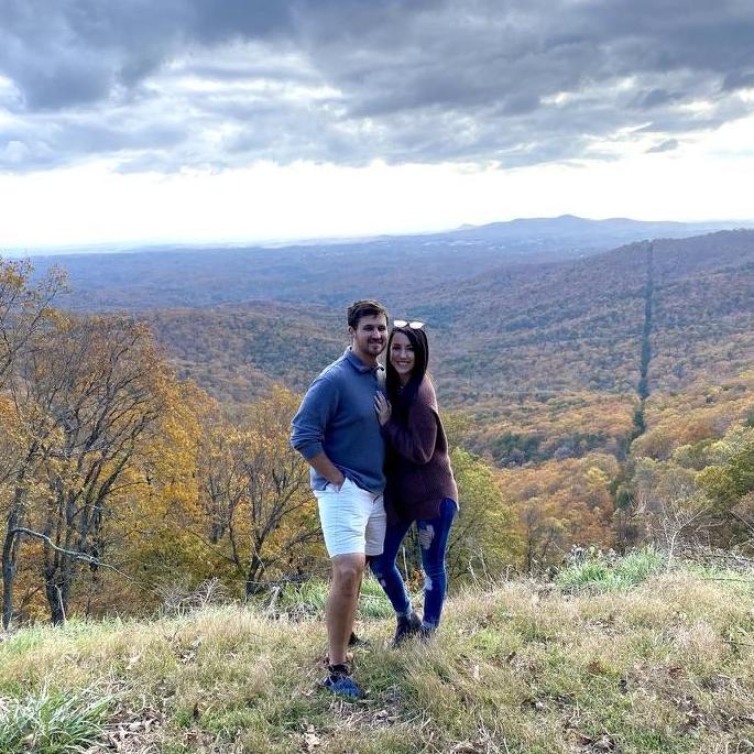 Our post-engagement trip to Georgia with friends