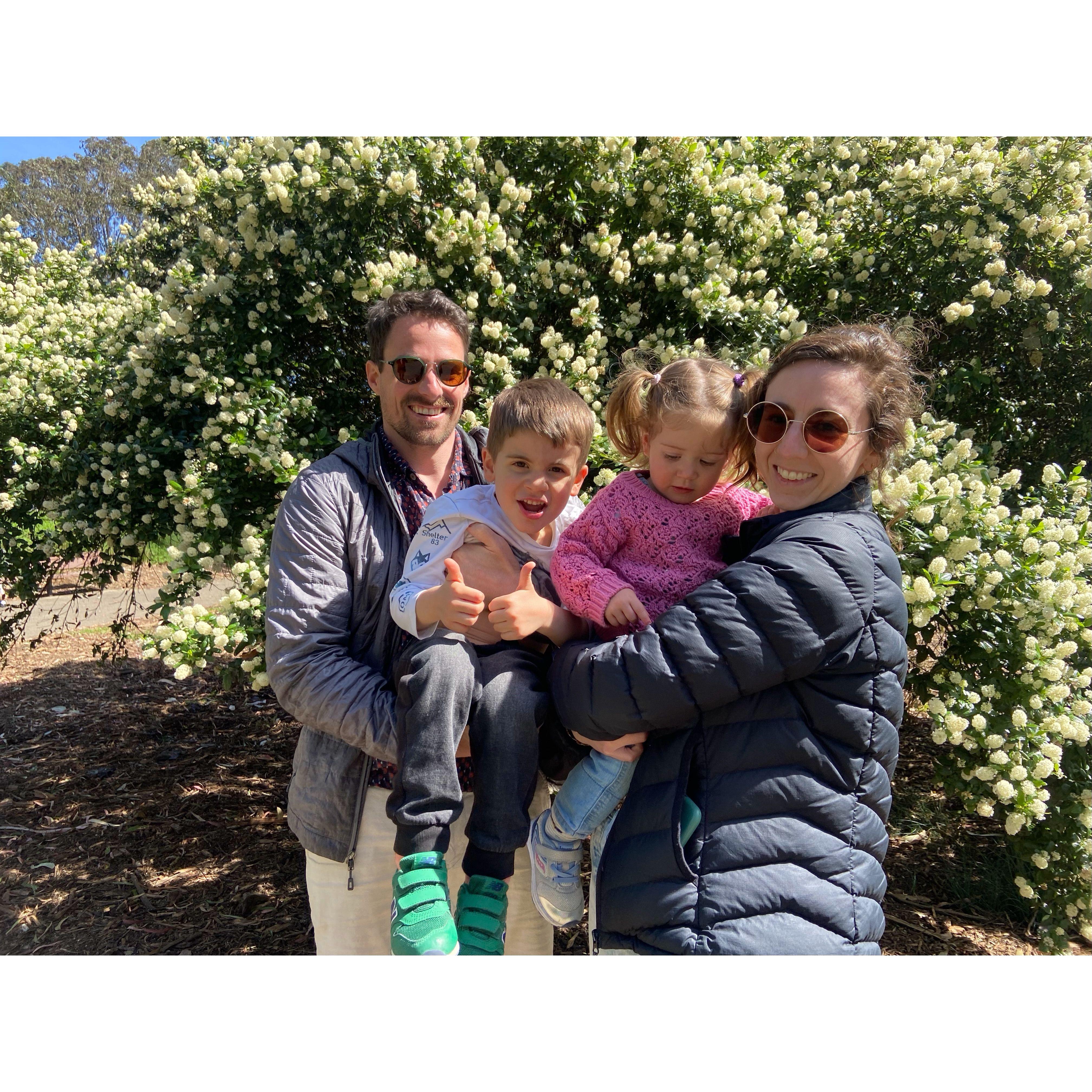 With our niece Ginevra and nephew Leonardo :)