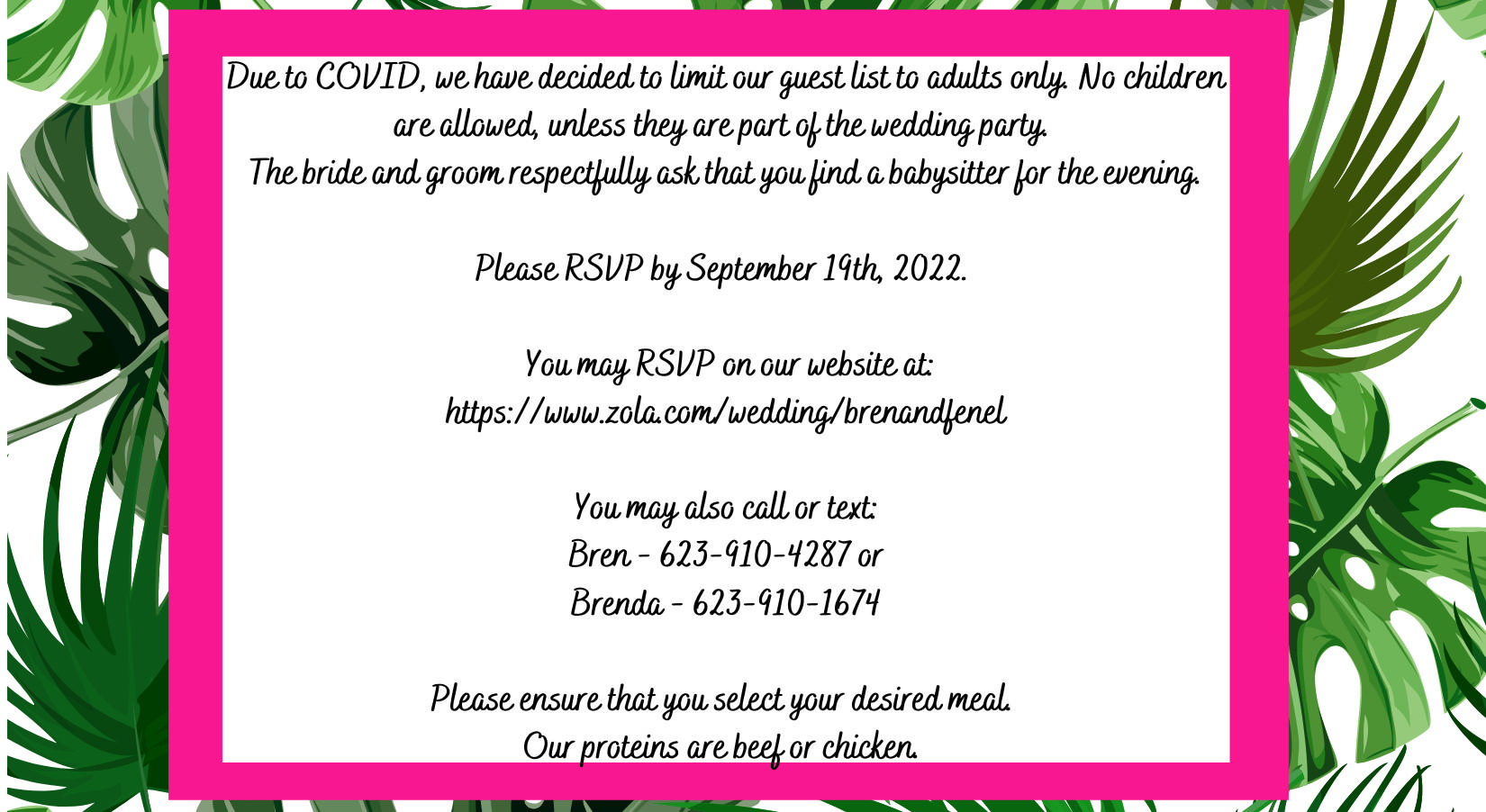 The Wedding Website of Bren Daniely and Fenel Francois