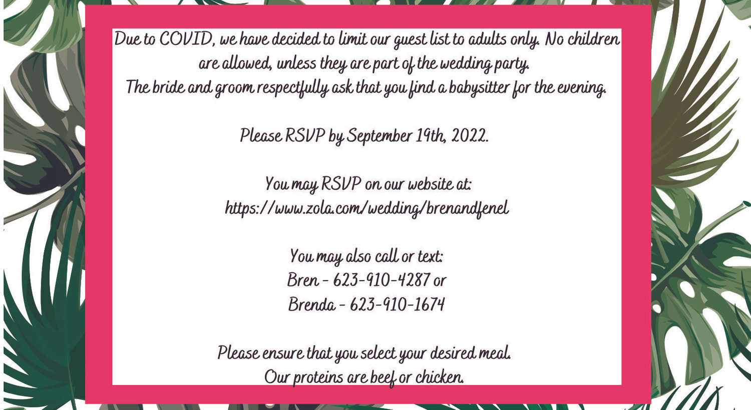 The Wedding Website of Bren Daniely and Fenel Francois