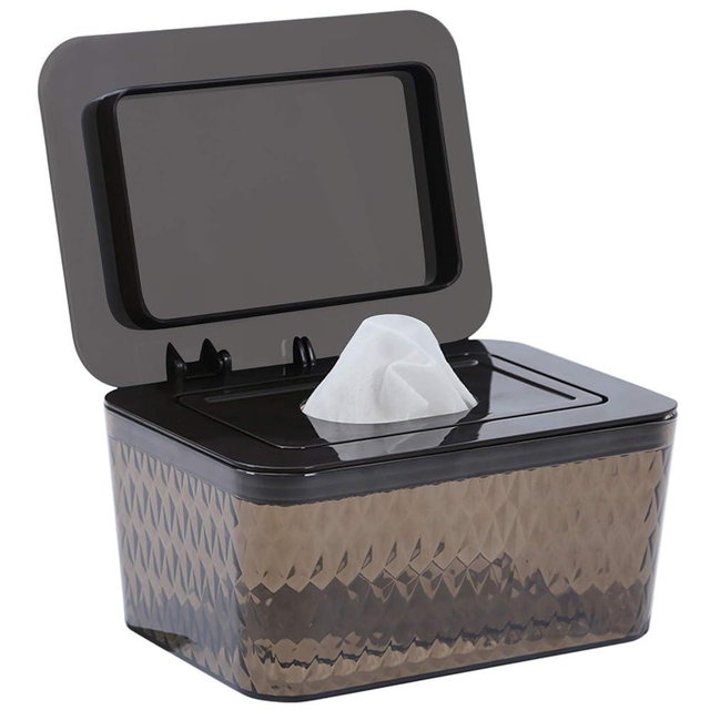 Hswt Wipes Dispenser Seal-Designed Wipe Dispenser Holder Wipes Case Box for Bathroom Keep Wipes Fresh, Dust-Proof & Non-Slip
