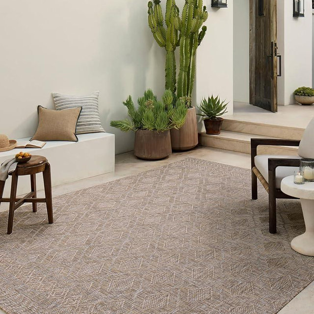 Loloi Amber Lewis Topanga Collection TOP-06 Natural/Mist 2'-3" x 3'-9" Indoor/Outdoor Area Rug