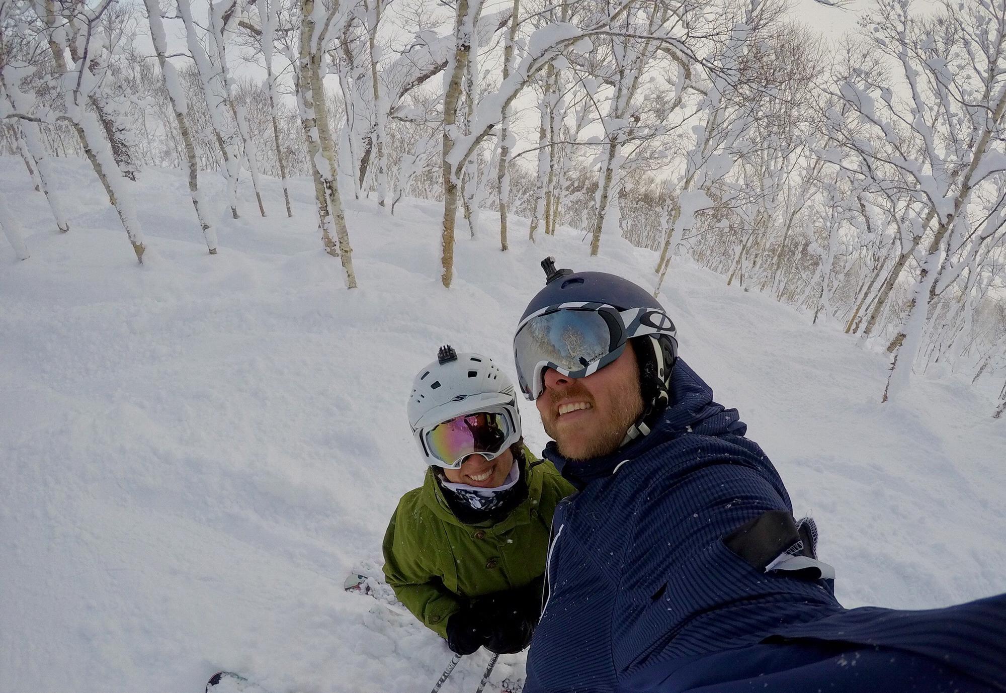 Skiing in Niseko, Japan