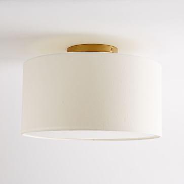 Fabric Shade Drum Flushmount