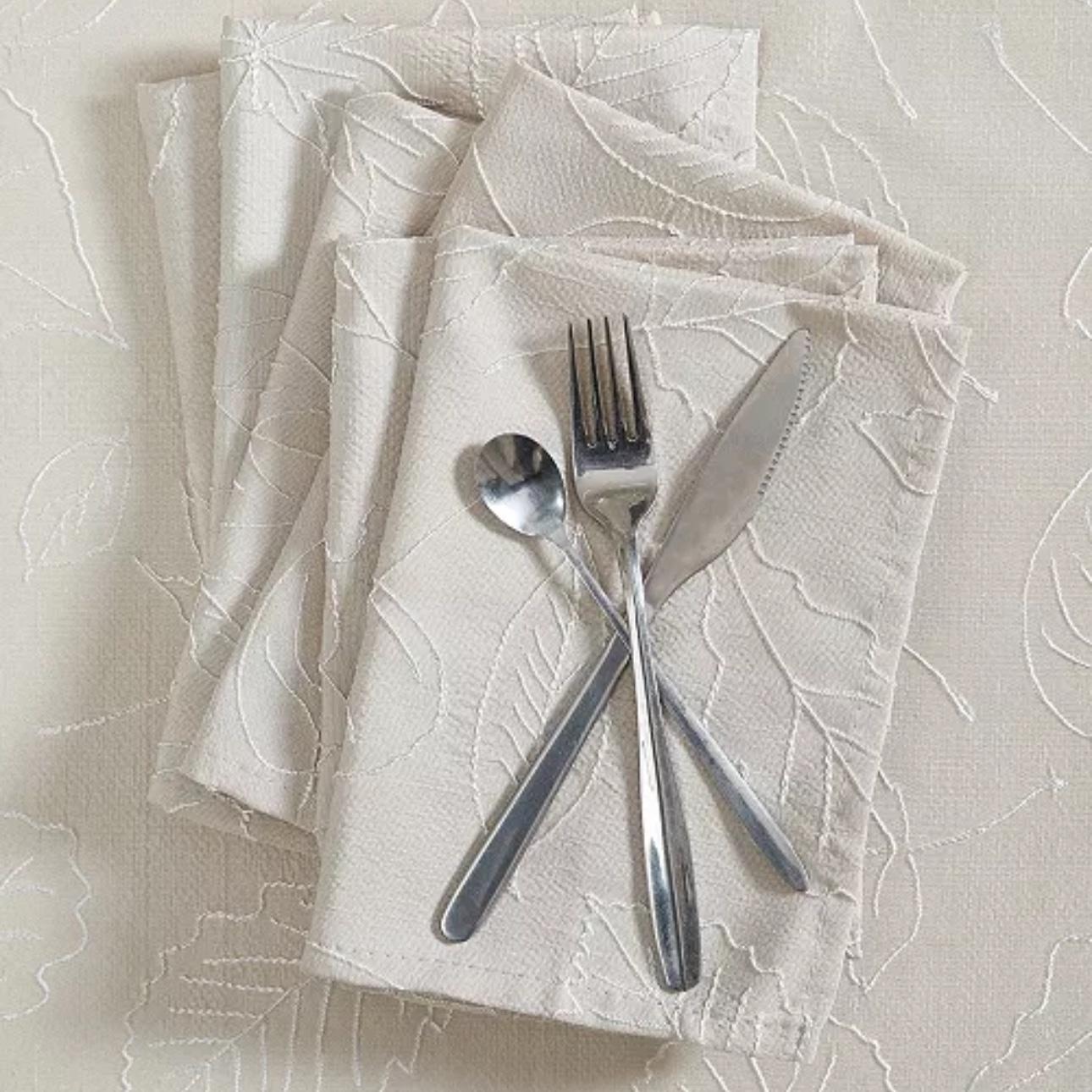 Harvest Raised Woven Napkin Set of 6, 18” x 18"