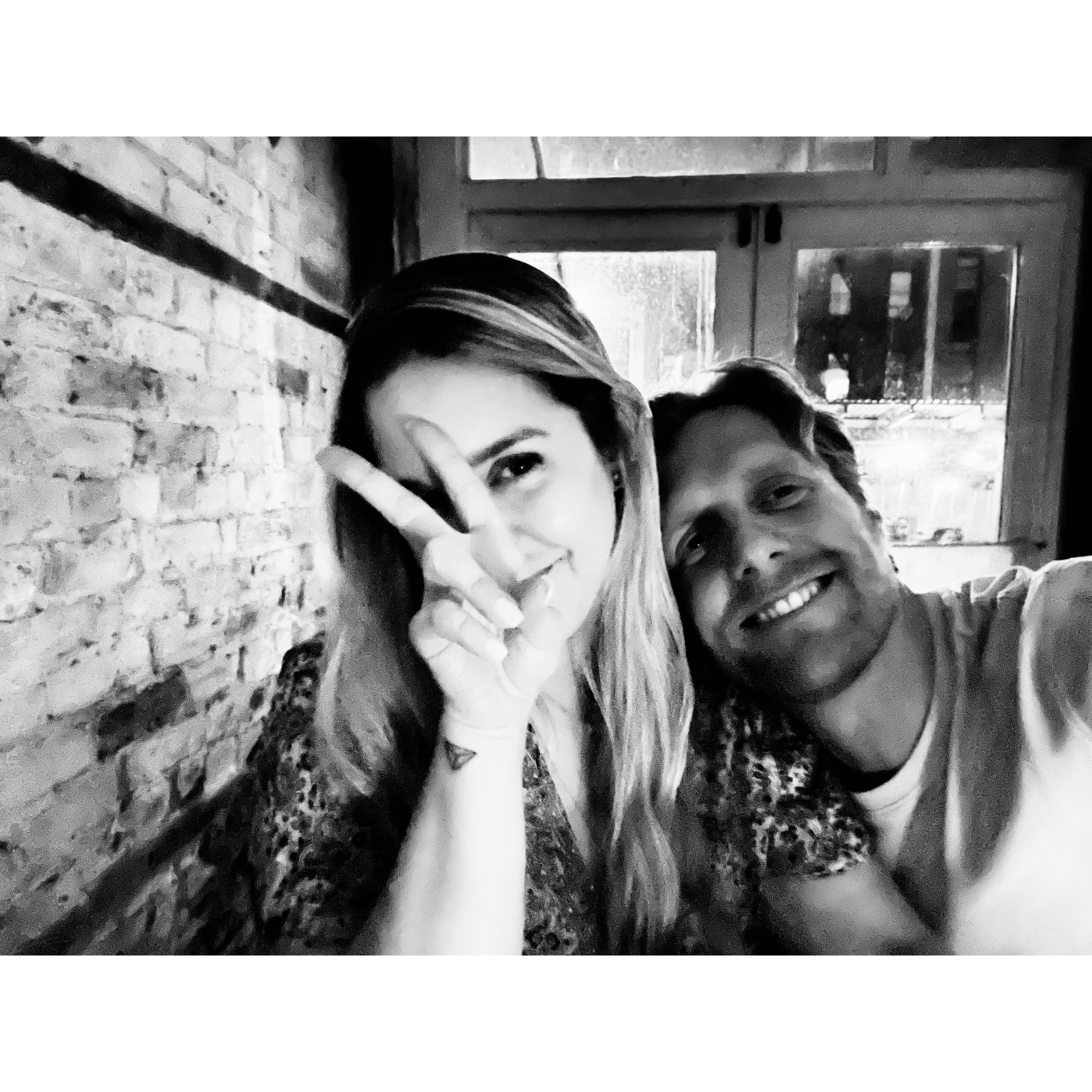 Our first photo together!!!