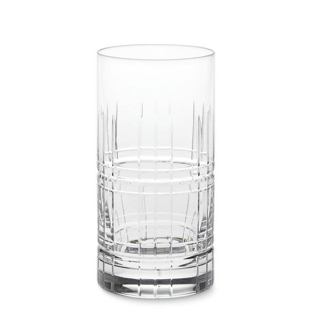 MacLean Cut Crystal High Ball Glasses, Set of 4