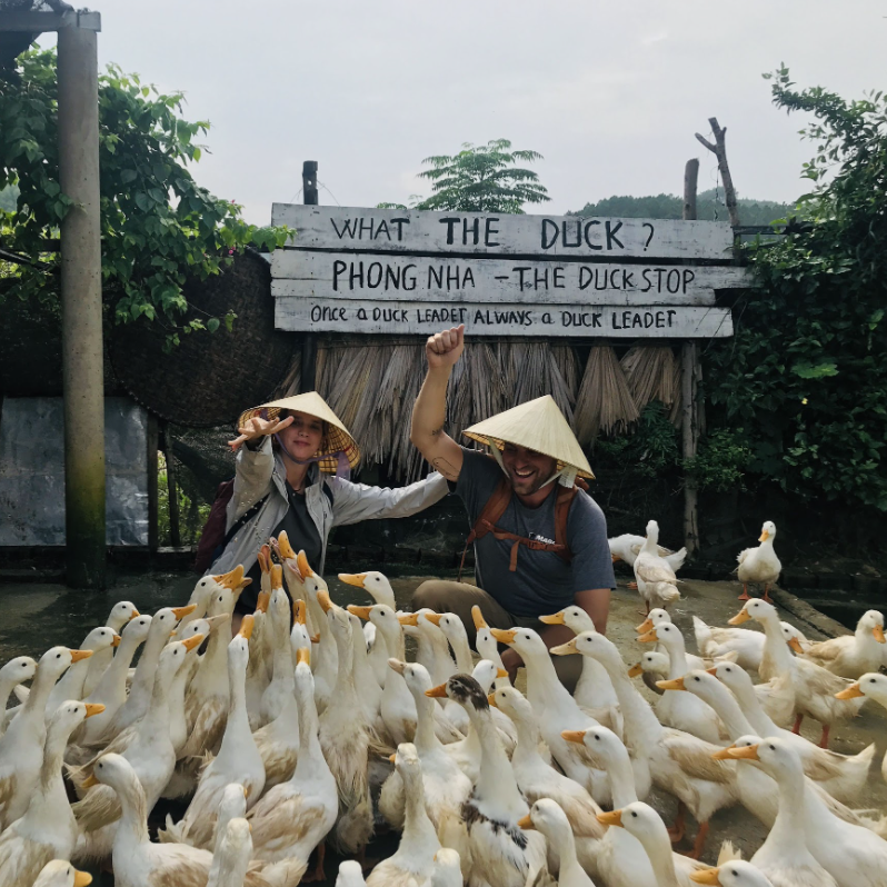 "The Duck Stop" in Phong Nha Vietnam