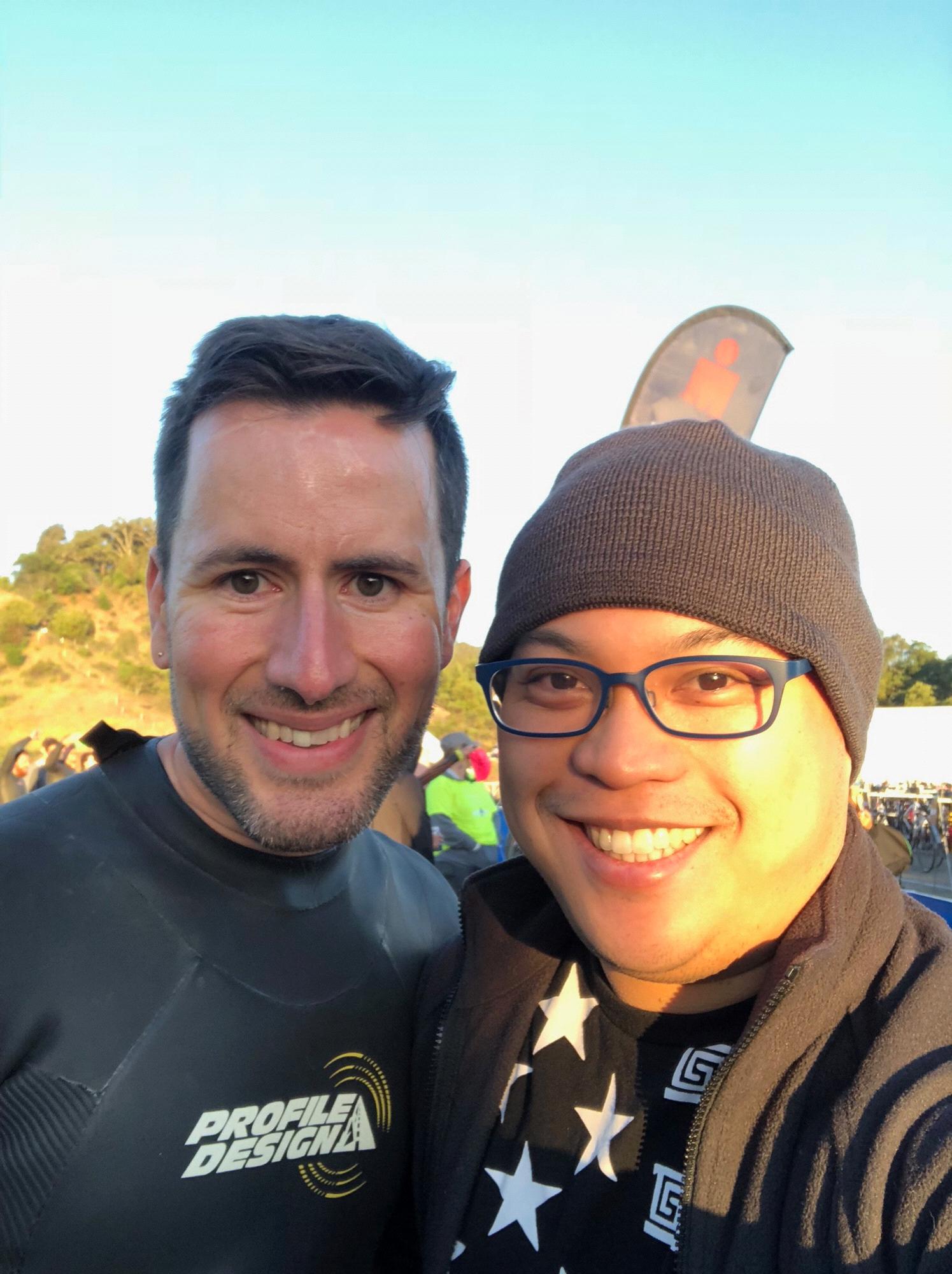 Right before Jeff's second Ironman in Santa Rosa.