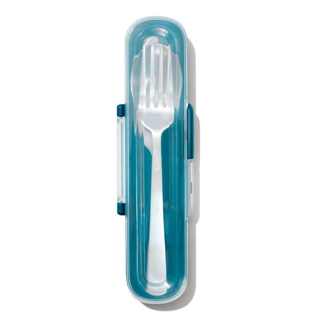 OXO Prep & Go® 4-Piece Stainless Steel Utensils Set with Travel Case in Teal