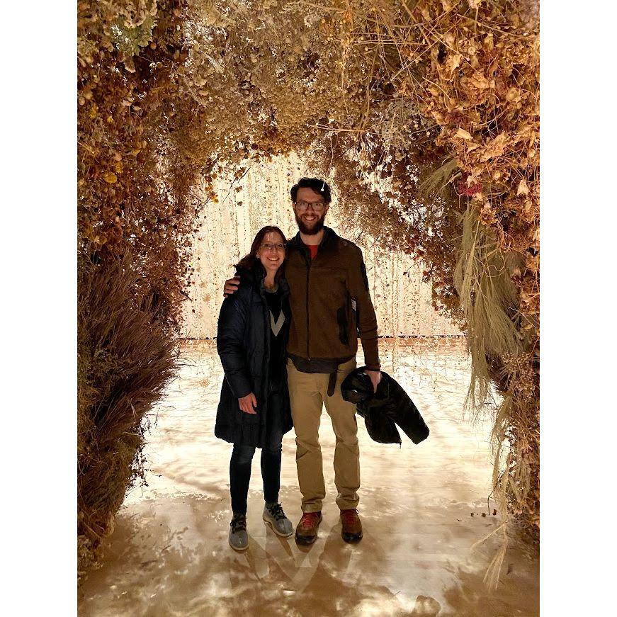 Our very first picture together, at the Meijer Gardens!