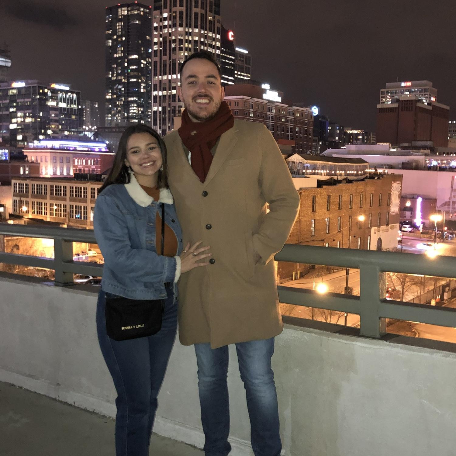Our first trip together! Nashville in January 2020