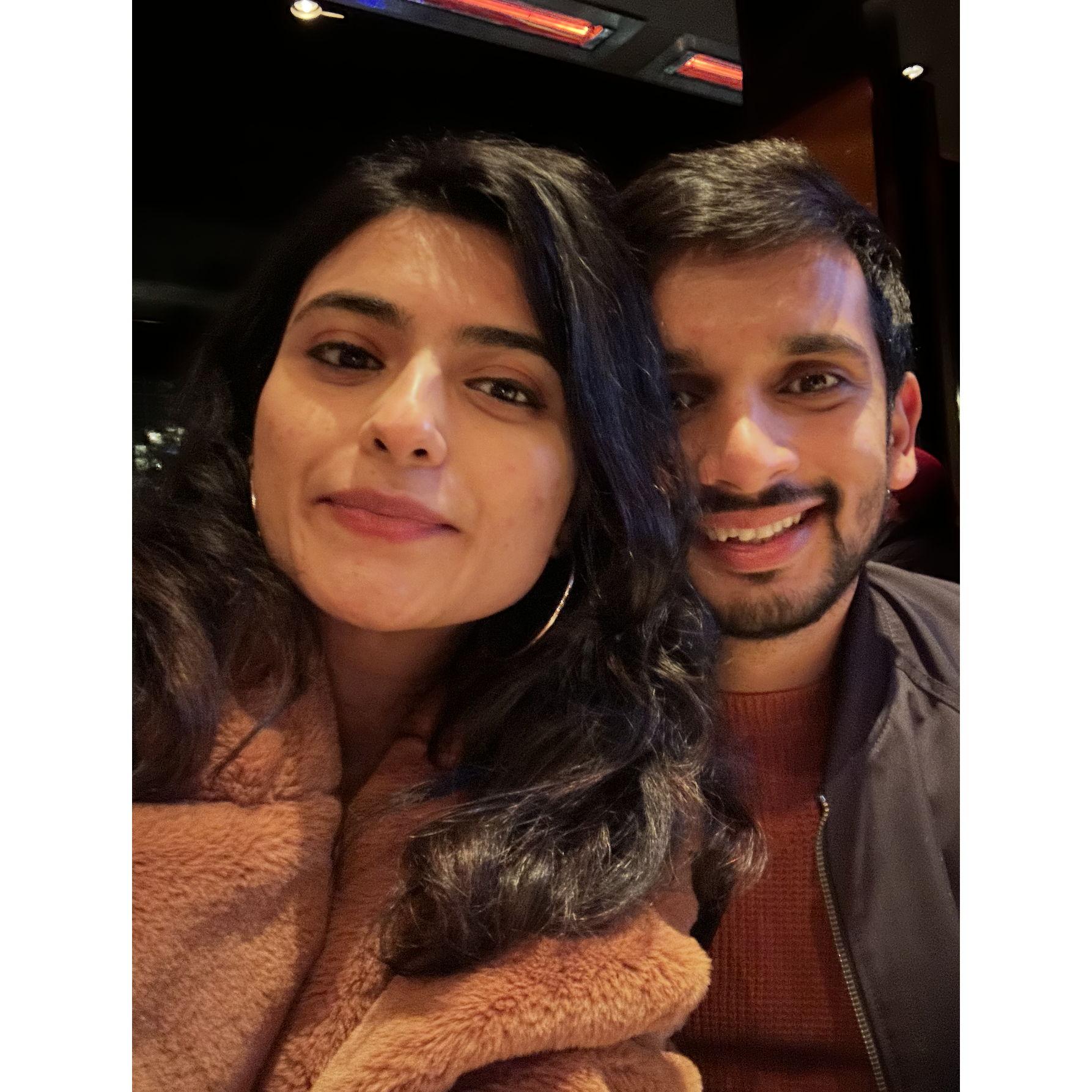 I guess we really love taking selfies on dates—it's our thing!