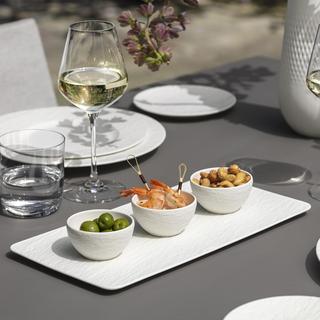 Manufacture Rock 4-Piece Dip Bowl & Tray Set