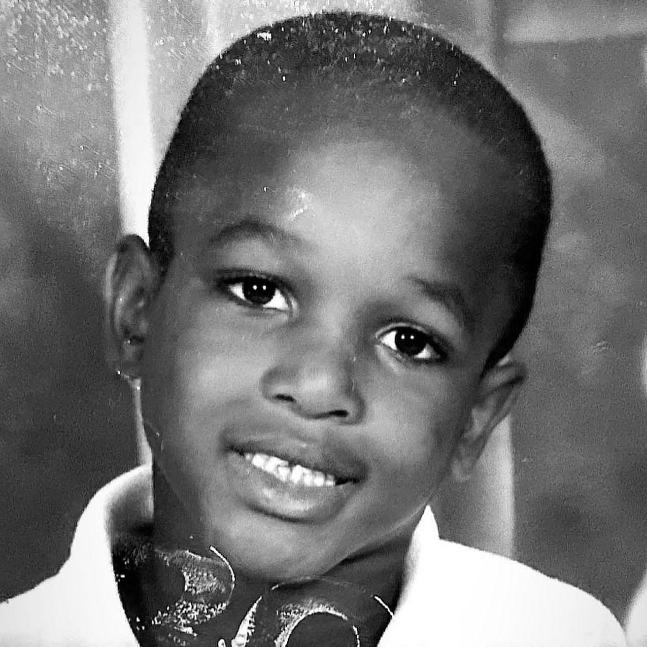 Keshawn as a kid.