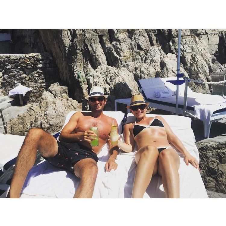 Enjoying the Italian sun!