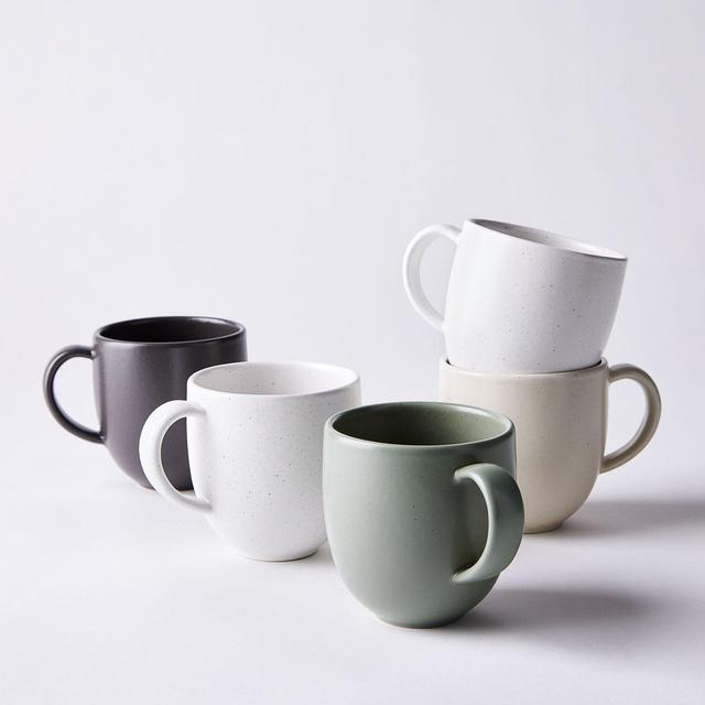 Casafina Modern Classic Ceramic Mugs, Set of 4
