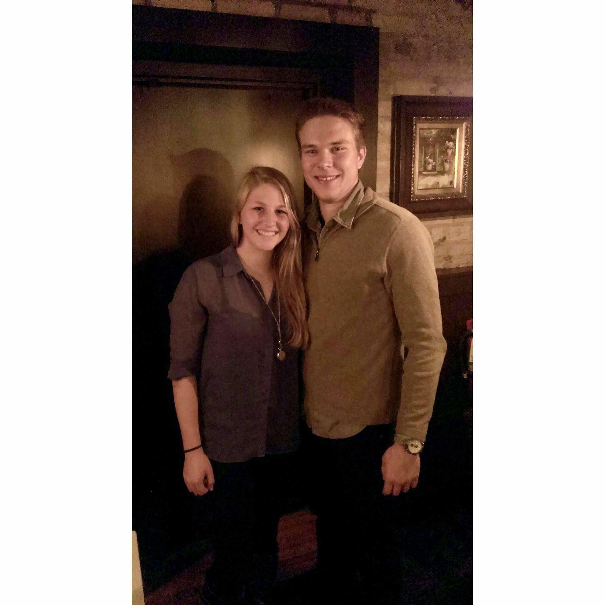 First Date October 4, 2014
(11 years before our wedding date)