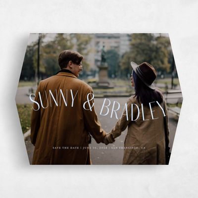Blue Diamond Wedding Save the Date - Lark Photo