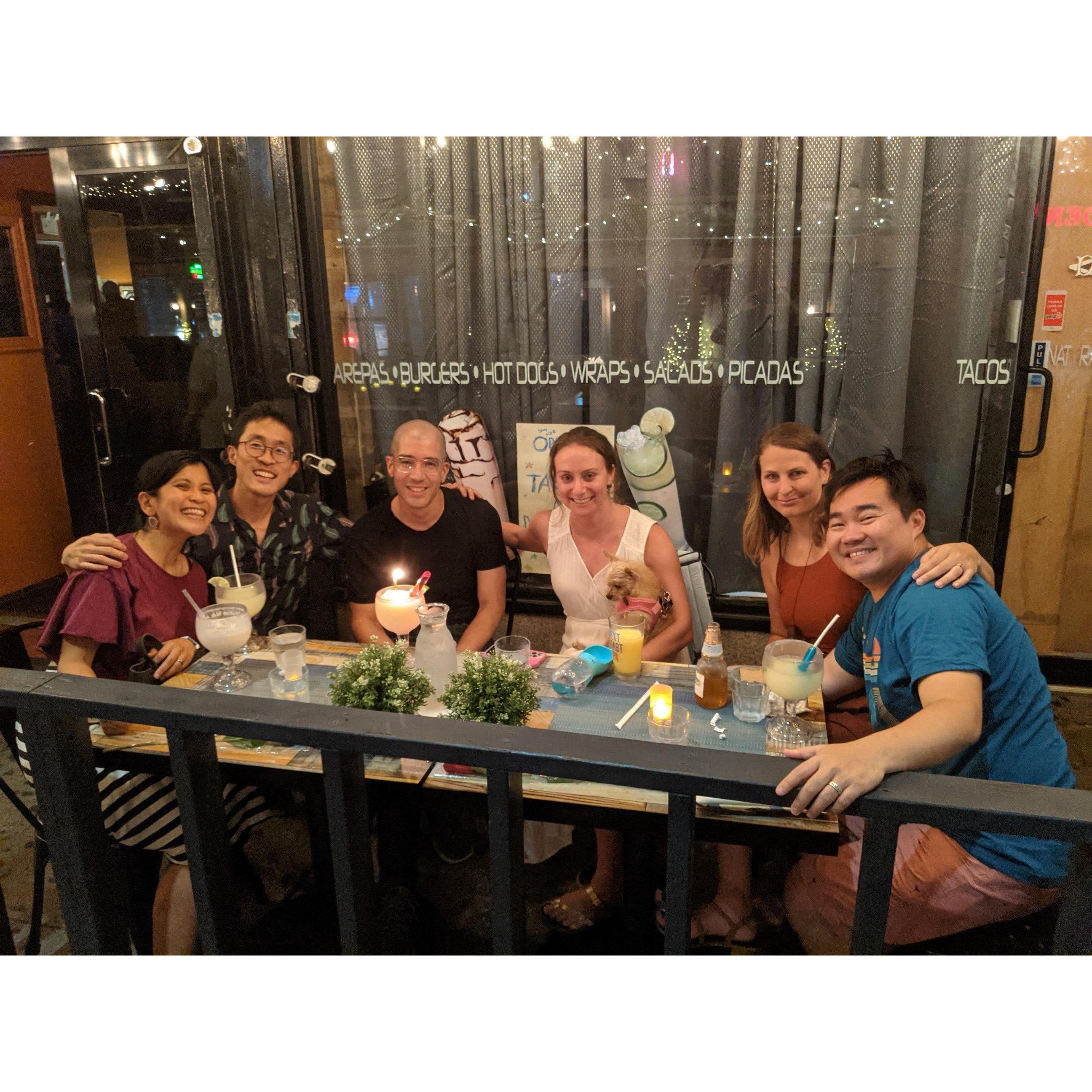Miguel's 40th Birthday with friends.