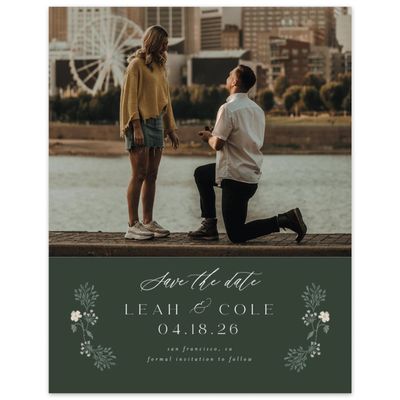Deep Forest, Green Wedding Digital Save the Date - Valentina Photo