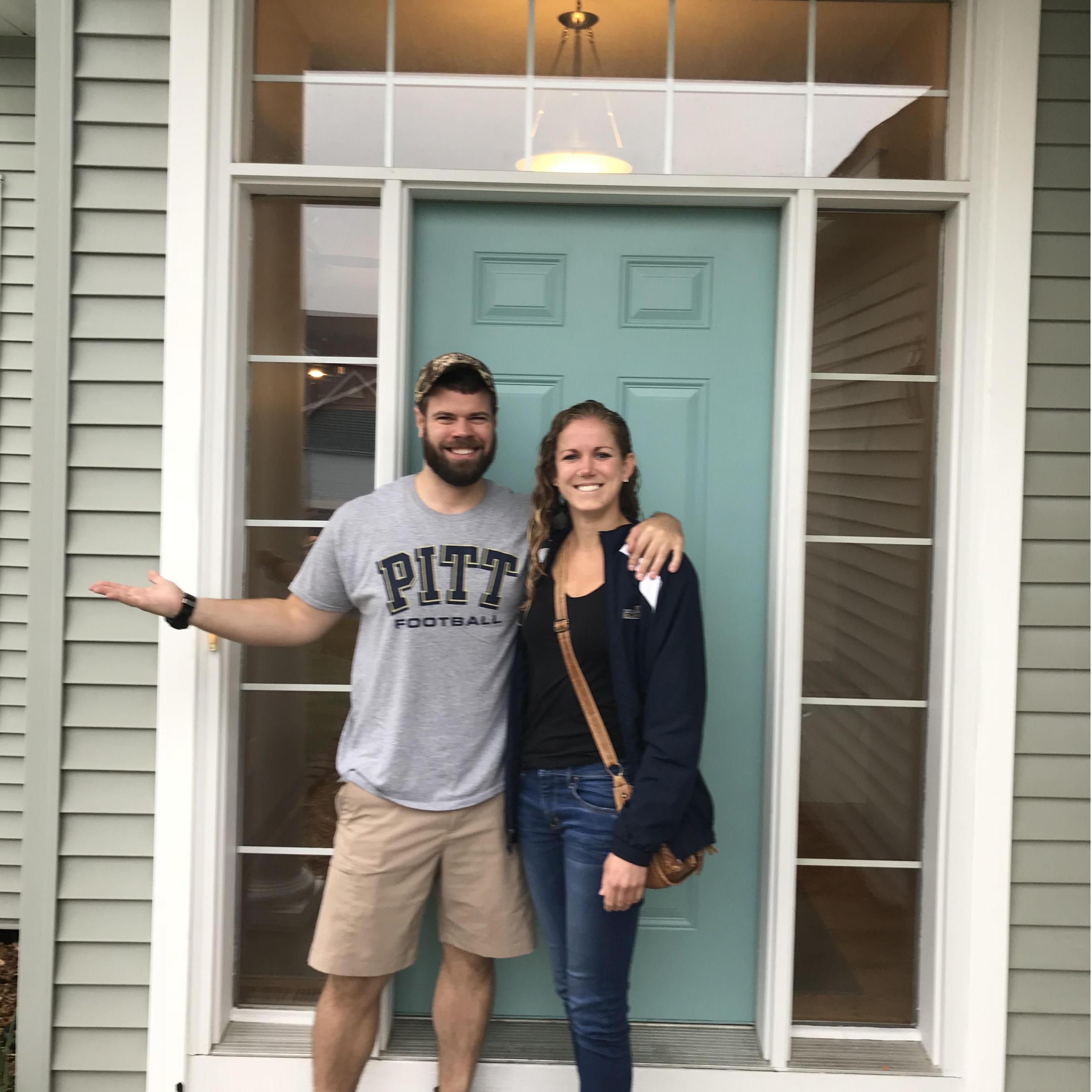 Proud first-time homeowners!