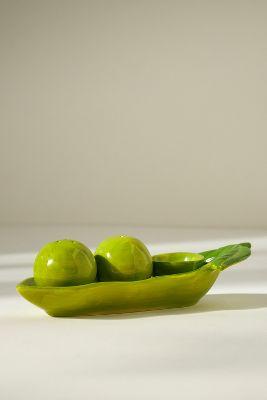 Farmstand Pea Pod Salt & Pepper Shakers