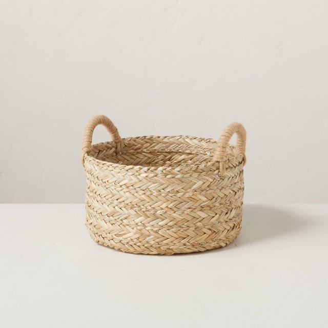 Square Braided Rafia Basket Natural - Brightroom™