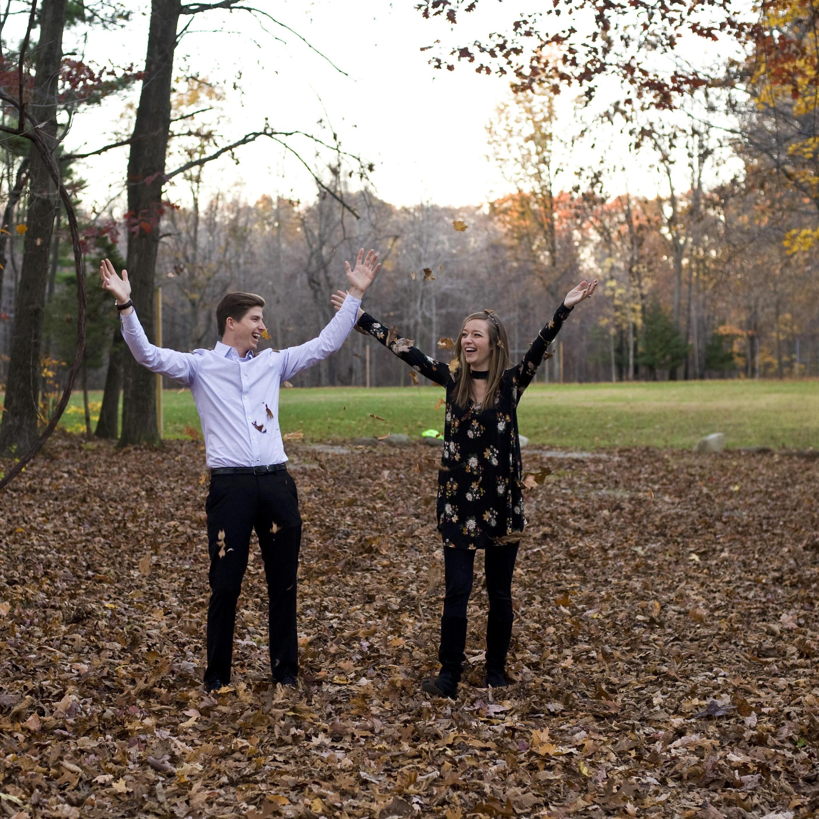 Fall in Ohio is beautiful so we had to jump in the leaves! '2016