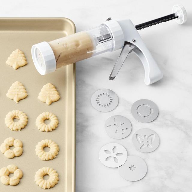 Williams Sonoma x Kuhn Rikon Spritz Cookie Press and Decorating Set