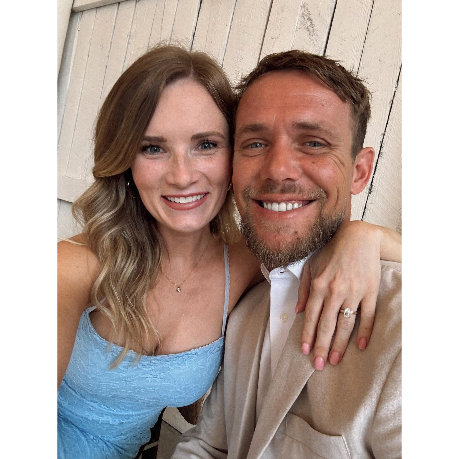 Our first wedding as an engaged couple