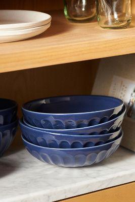 Amelie Latte Pasta Bowls, Set of 4