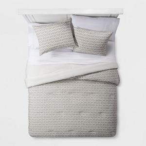 Cream Clipped Geometric Comforter Set (Full/Queen) - Project 62™ + Nate Berkus™