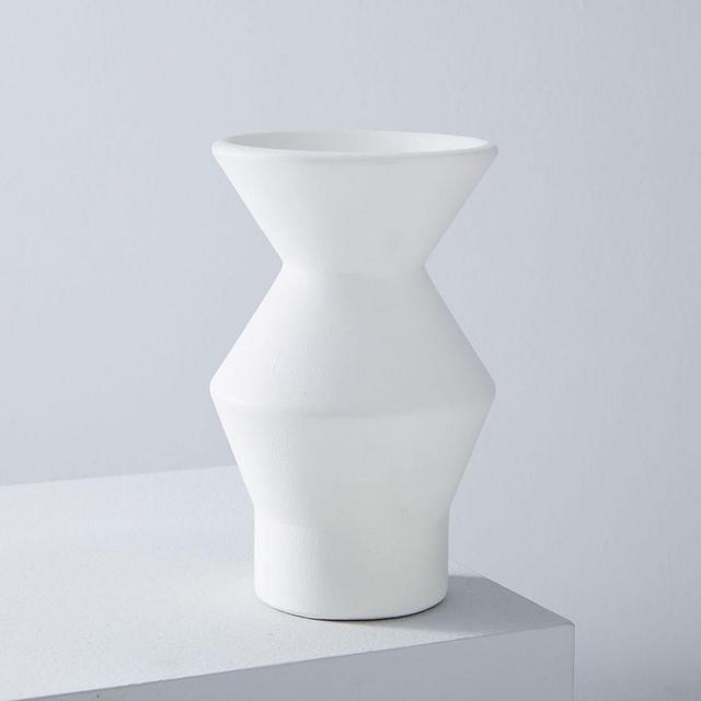 Totem Vase, 6",  White