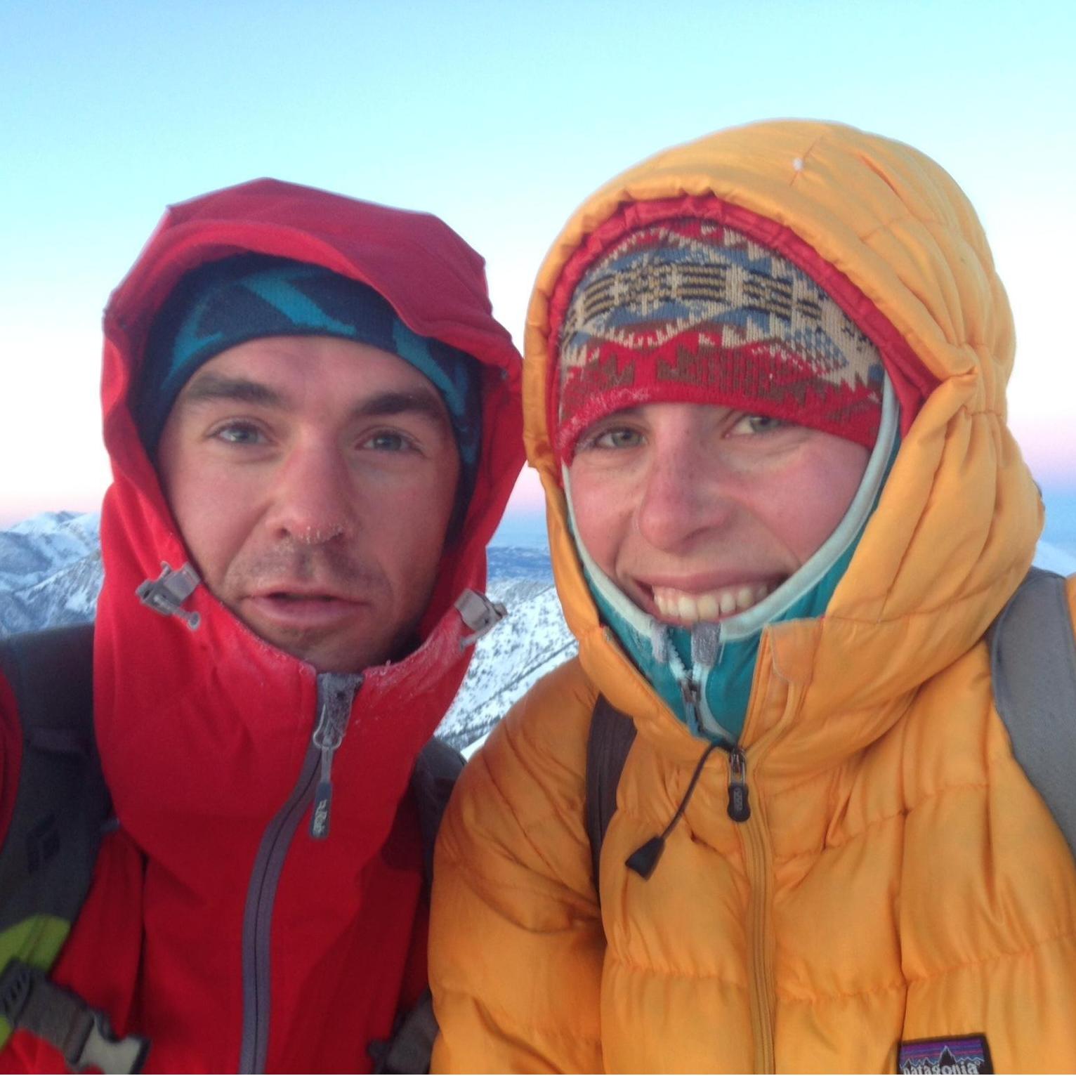 Hiking in the snowy Bridger Range, MT