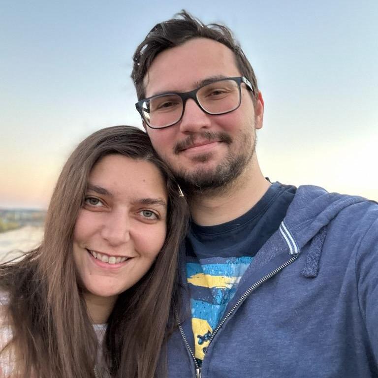 One of our first photos together, after we became "official."