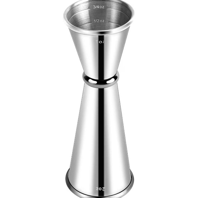 Briout Jigger for Bartending, Double Cocktail Jigger Japanese Premium 304 Stainless Steel Jigger 2 OZ 1 OZ with Measurements Inside