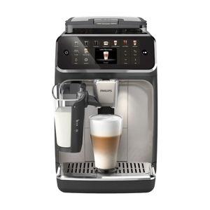 Philips - 5500 Fully Automatic Espresso Machine with LatteGo Milk Frother, Grey Chrome - Black/Silver