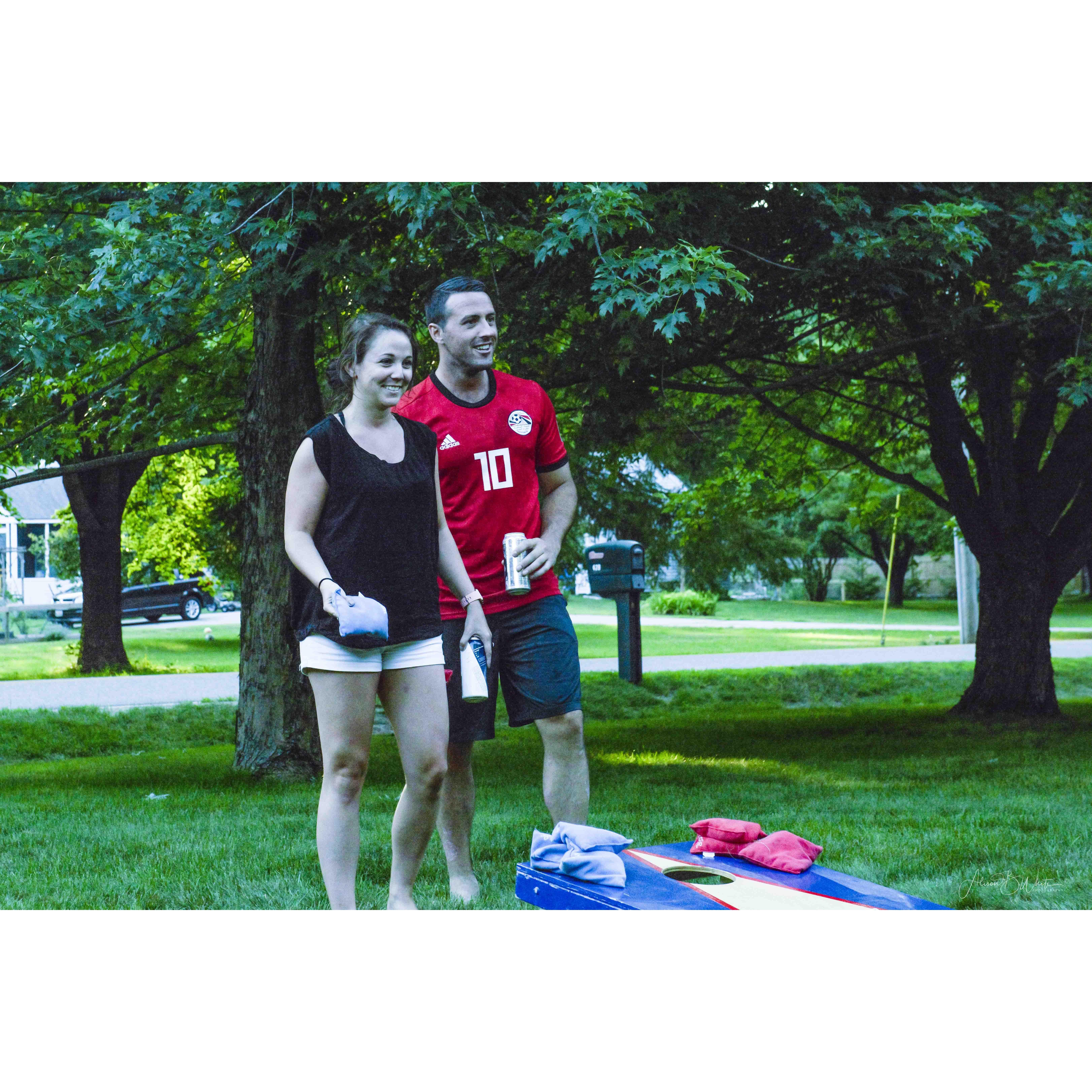 Corn Hole Competition, 2018.