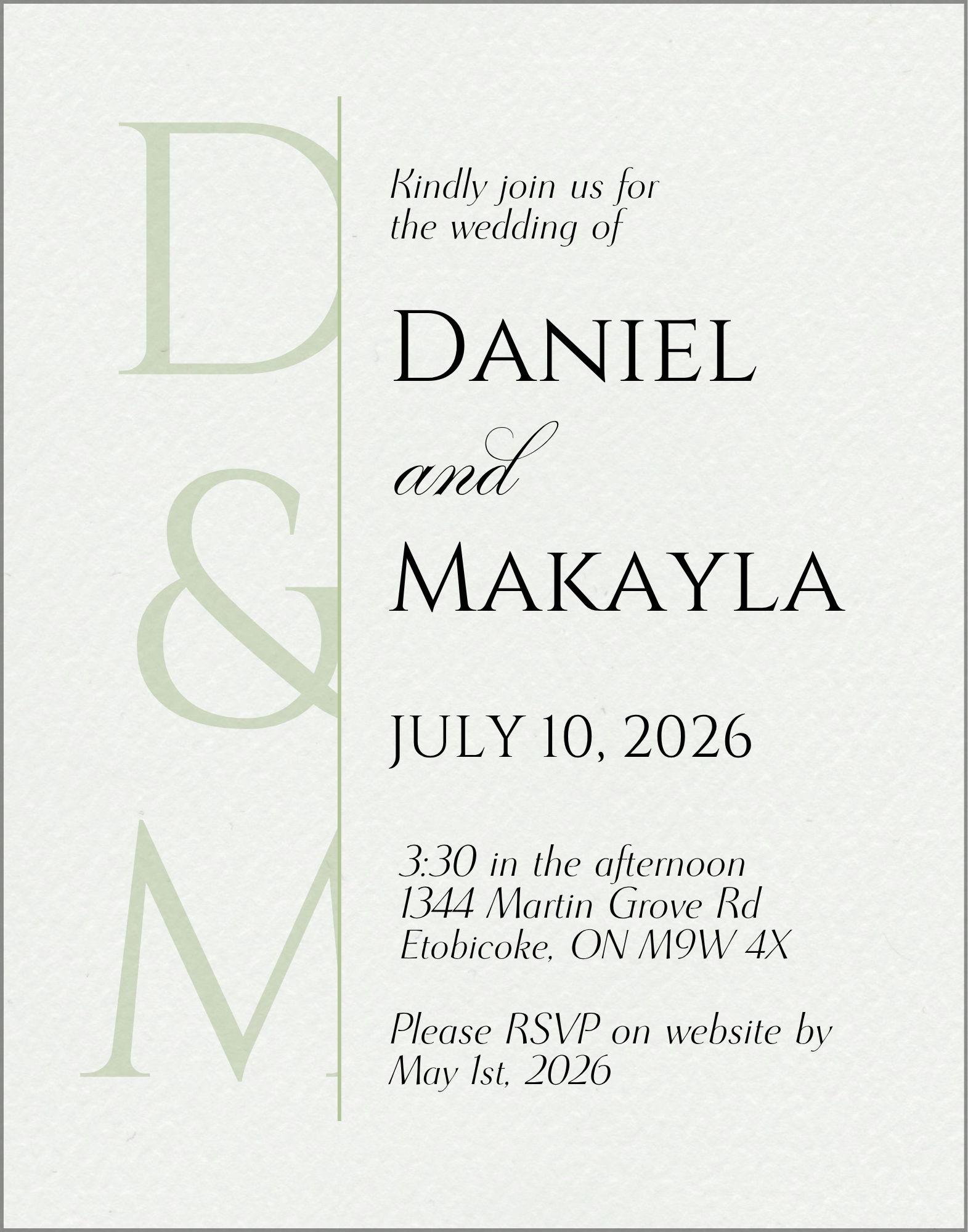 The Wedding Website of Makayla Gardner and Daniel Sandoval Garcia